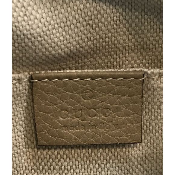 Gucci Leather Shoulder Bag Soho Beige - Picture 4 of 7